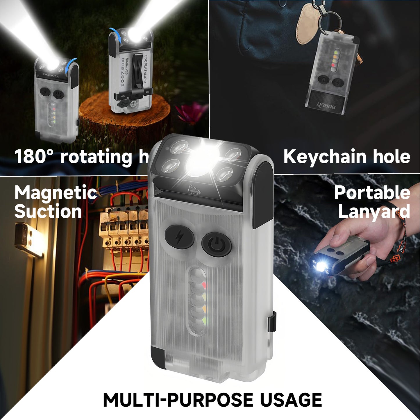 V30 EDC LED Multifunctional Flashlight