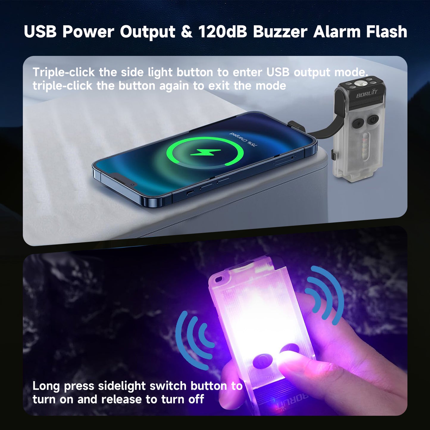 V30 EDC LED Multifunctional Flashlight
